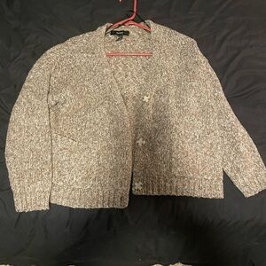 Forever 21 Brown Knit Cardigan Sweater